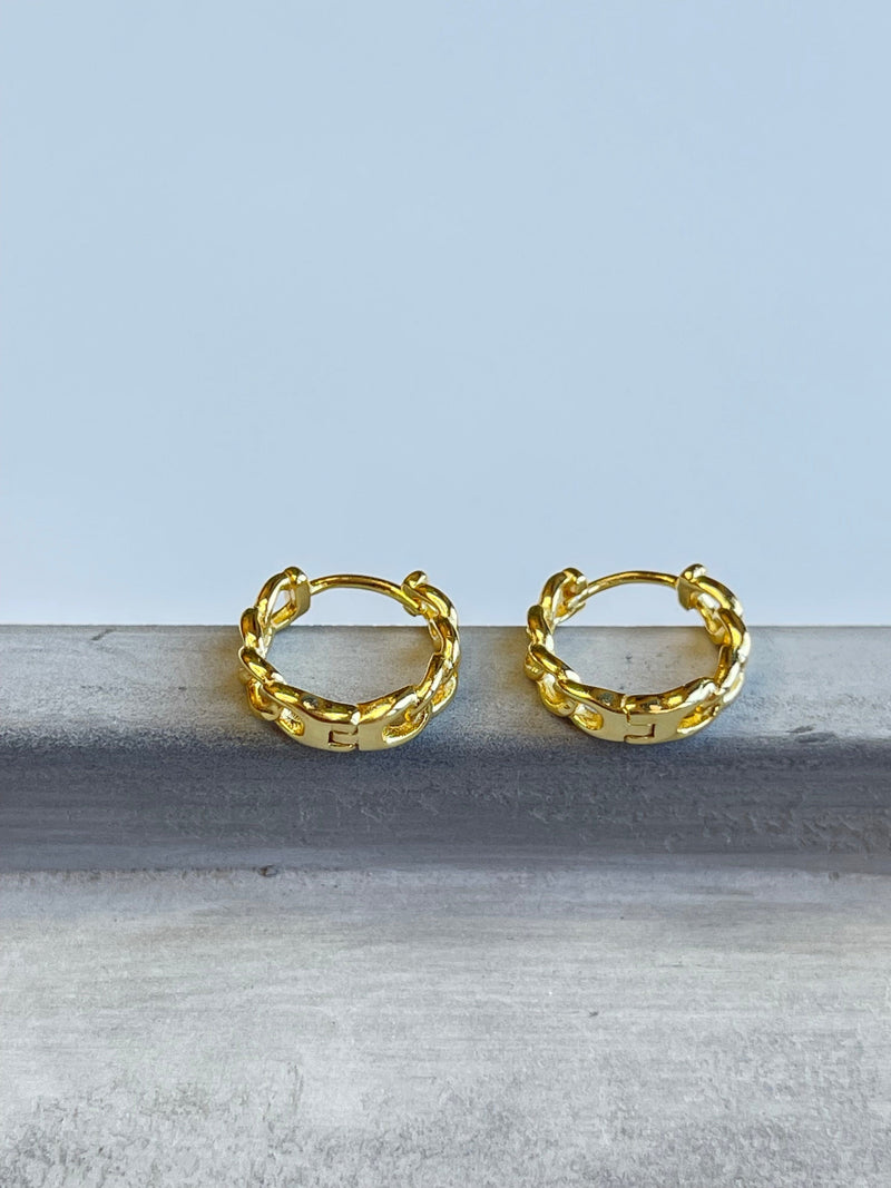 Andcopenhagen Jewelry - Øreringe hoops - 18 karat Guldbelagt 925 sterlingsølv - Bine