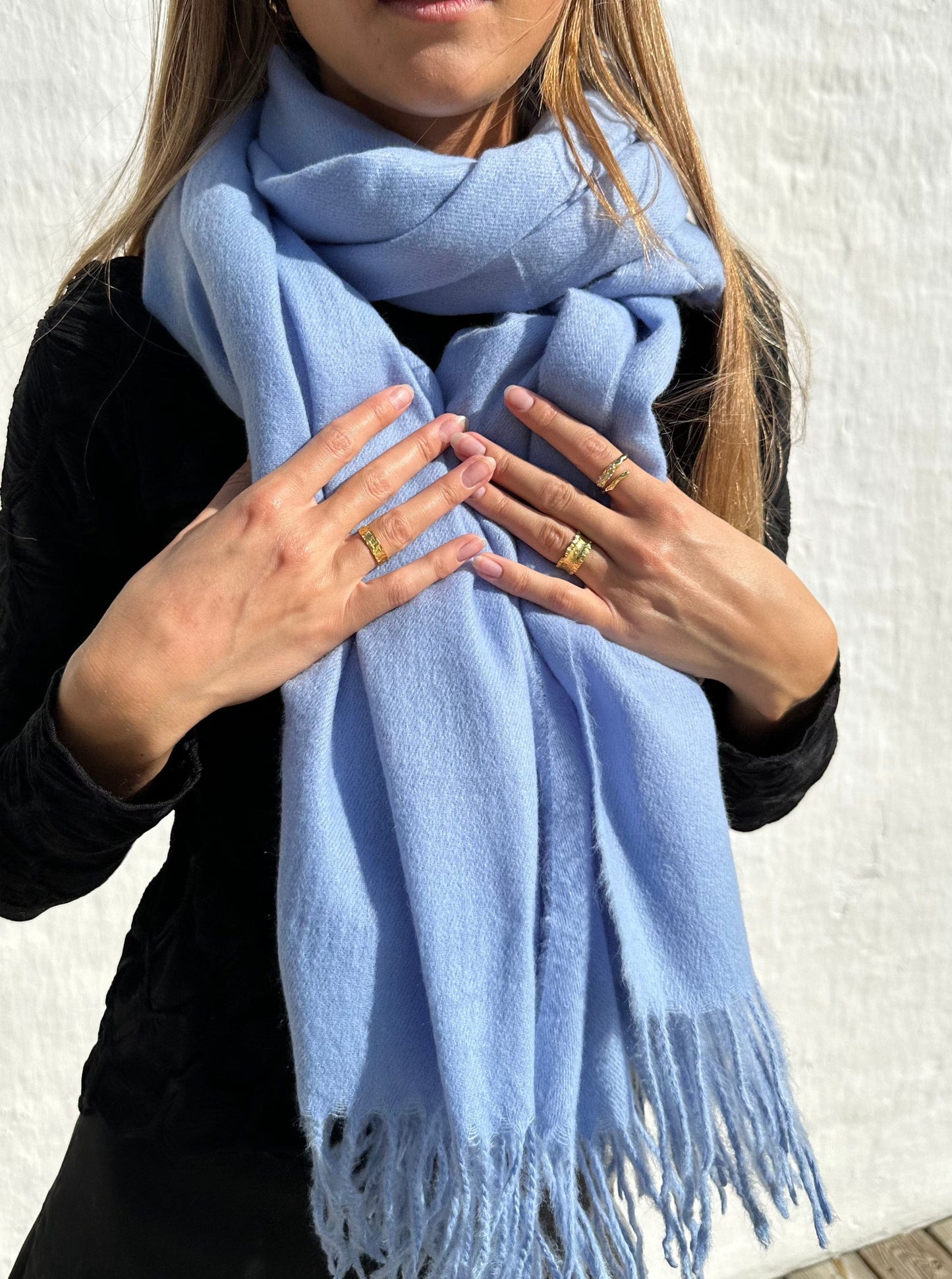 Andcopenhagen Basics-- Cashmere Tørklæde - Light Blue - Yana
