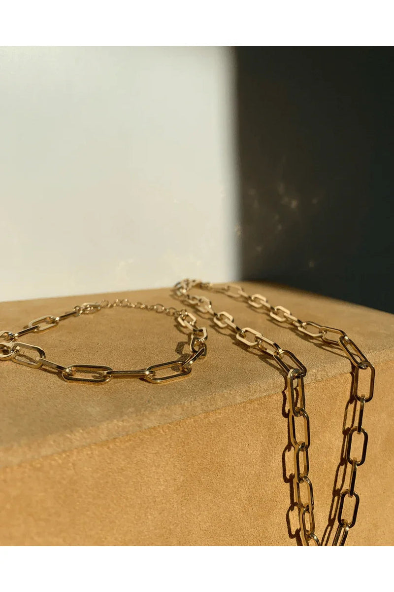 Andcopenhagen Jewelry - Armbånd - 18 karat guldbelagt  - Chunky chain Sanni