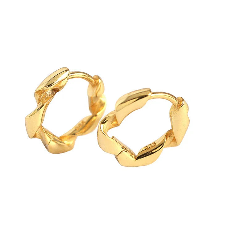 Andcopenhagen Jewelry - Øreringe hoops - 18 karat Guldbelagt 925 sterlingsølv - Ditte