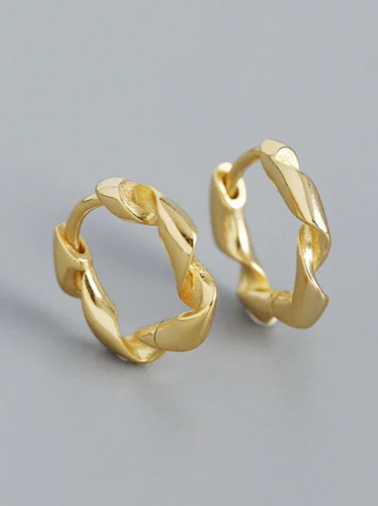 Andcopenhagen Jewelry - Øreringe hoops - 18 karat Guldbelagt 925 sterlingsølv - Ditte