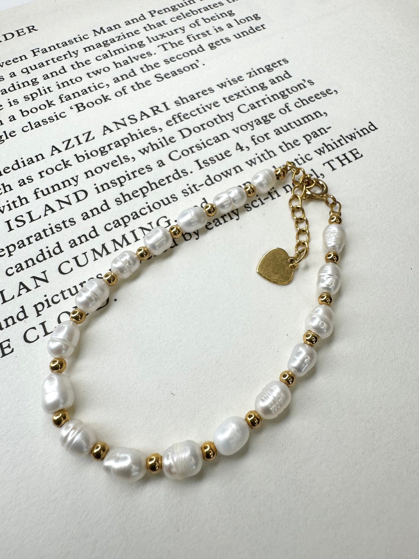 Andcopenhagen Jewelry - Armbånd - 18 karat guldbelagt messing - Early Pearly perle
