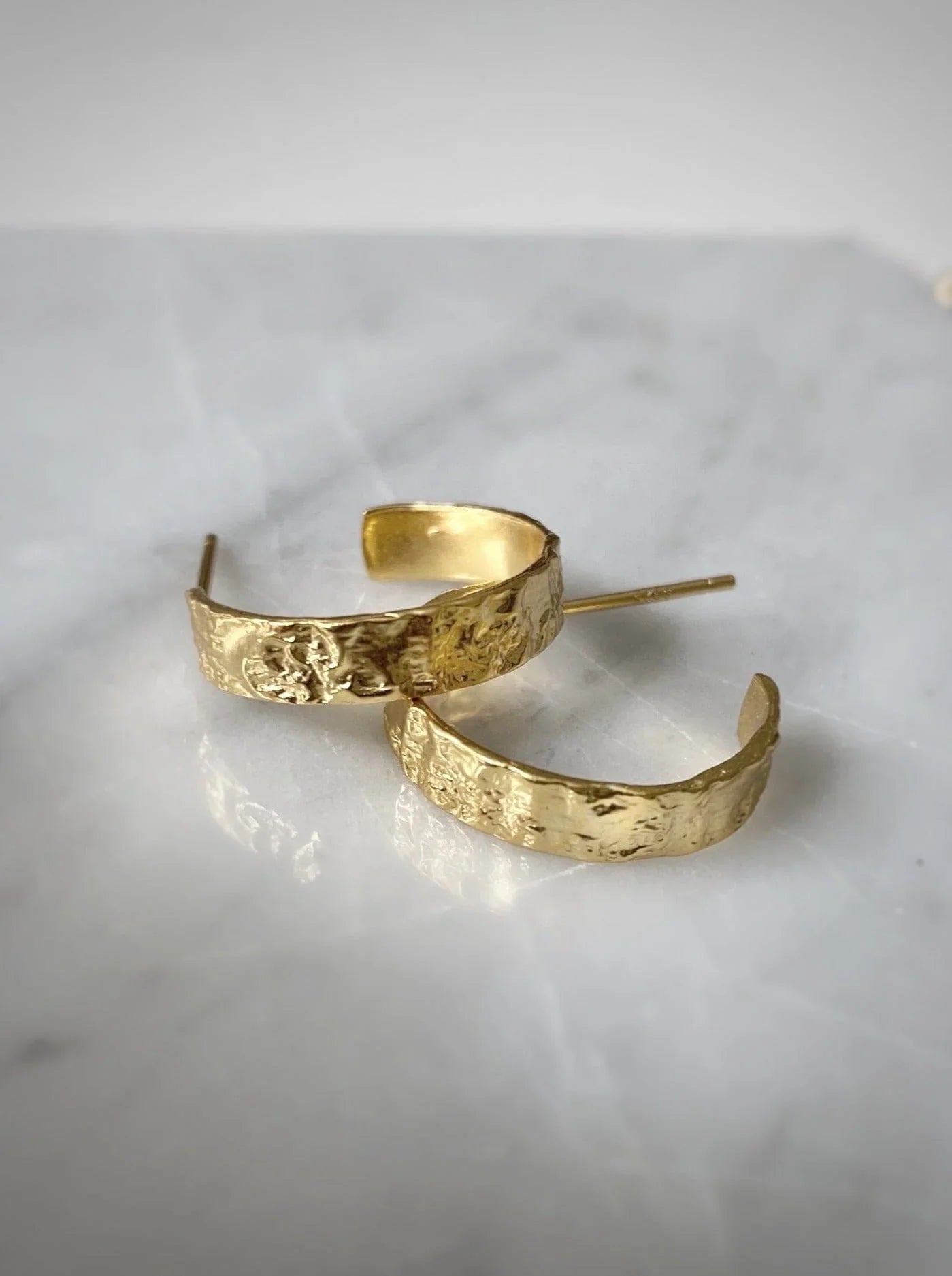 Andcopenhagen Jewelry - Øreringe hoops - 18 karat guldbelagte 925 sterlingsølv - Isobel