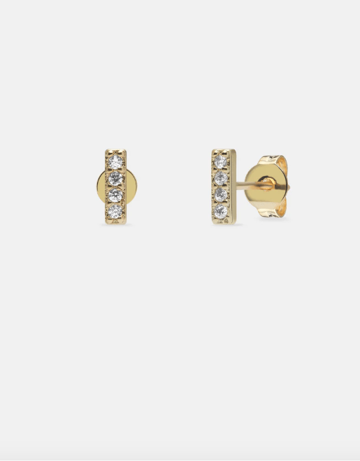 Andcopenhagen Jewelry - Øreringe studs - 18 karat guldbelagt 925 sterlingsølv - Line