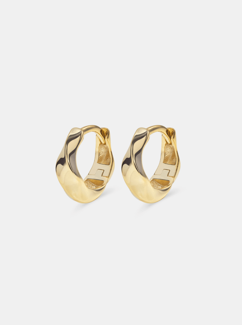 Andcopenhagen Jewelry Icon Collection - Øreringe hoops - 18 karat guldbelagt 925 sterlingsølv - Rookie
