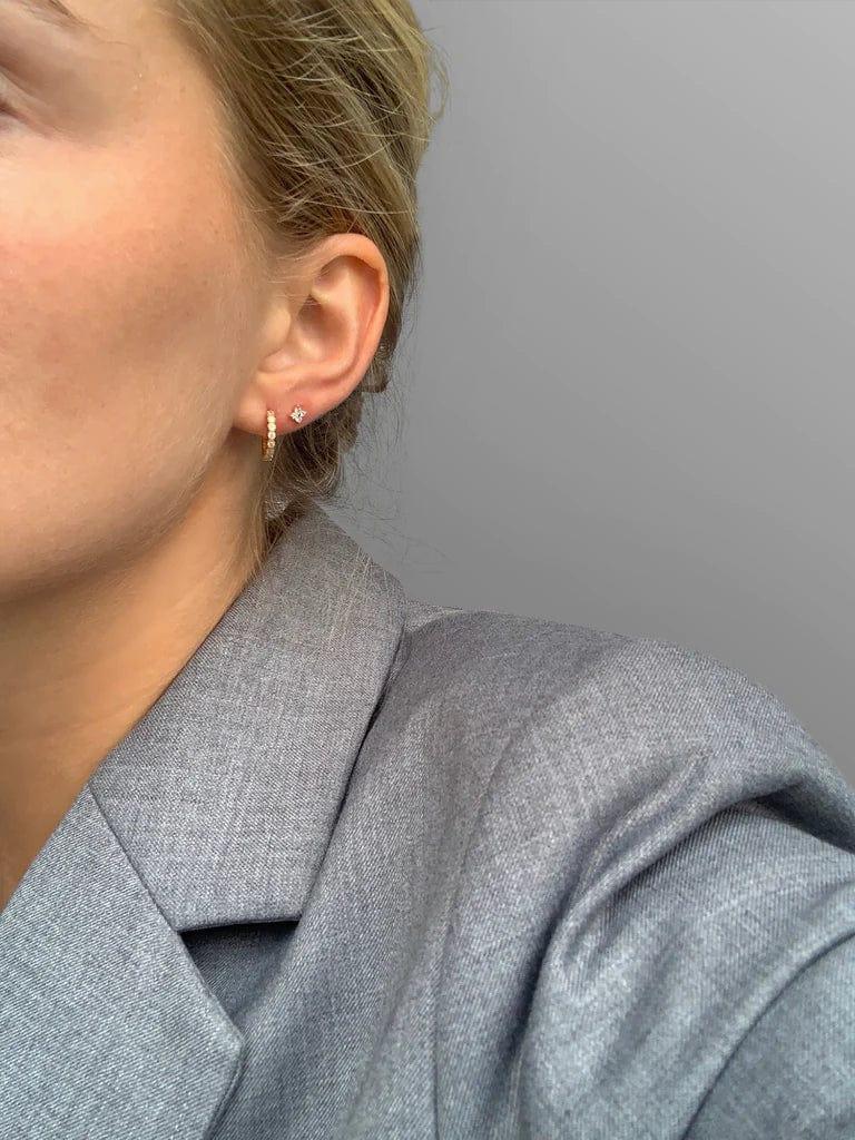 Andcopenhagen Jewelry Icon Collection - Øreringe hoops - 18 karat guldbelagt 925 sterlingsølv - Dea Shiny Hoops