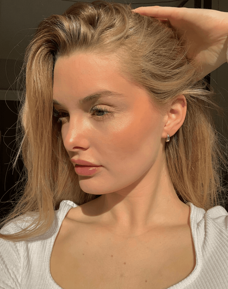 Andcopenhagen Jewelry - Small chunky hoops sølv Anika - øreringe i sterlingsølv