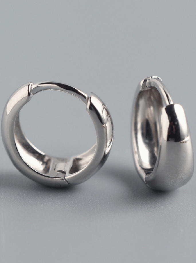 Andcopenhagen Jewelry - Small chunky hoops sølv Anika - øreringe i sterlingsølv