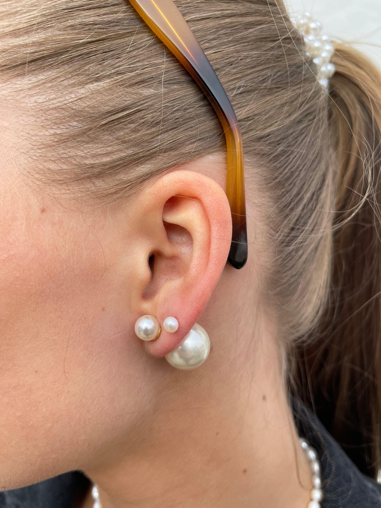 Andcopenhagen Jewelry - Sophie double pearl Øreringe