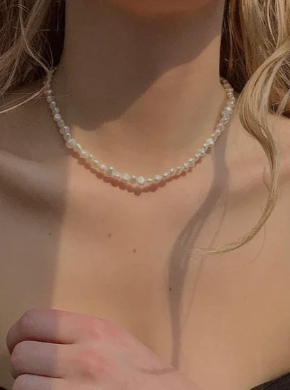 Andcopenhagen Jewelry - Halskæde - 18 karat guldbelagt 925 sterlingsølv - Timeless Pearl