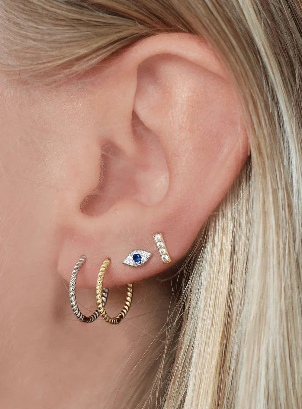 Andcopenhagen Jewelry - Øreringe - 18 karat guldbelagt 925 sterlingsølv - Twisted hoops