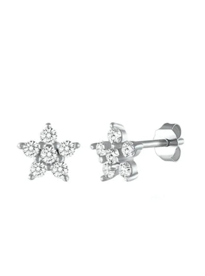 Andcopenhagen Jewelry - Øreringe - 925 Sterlingsølv - Viola blomster