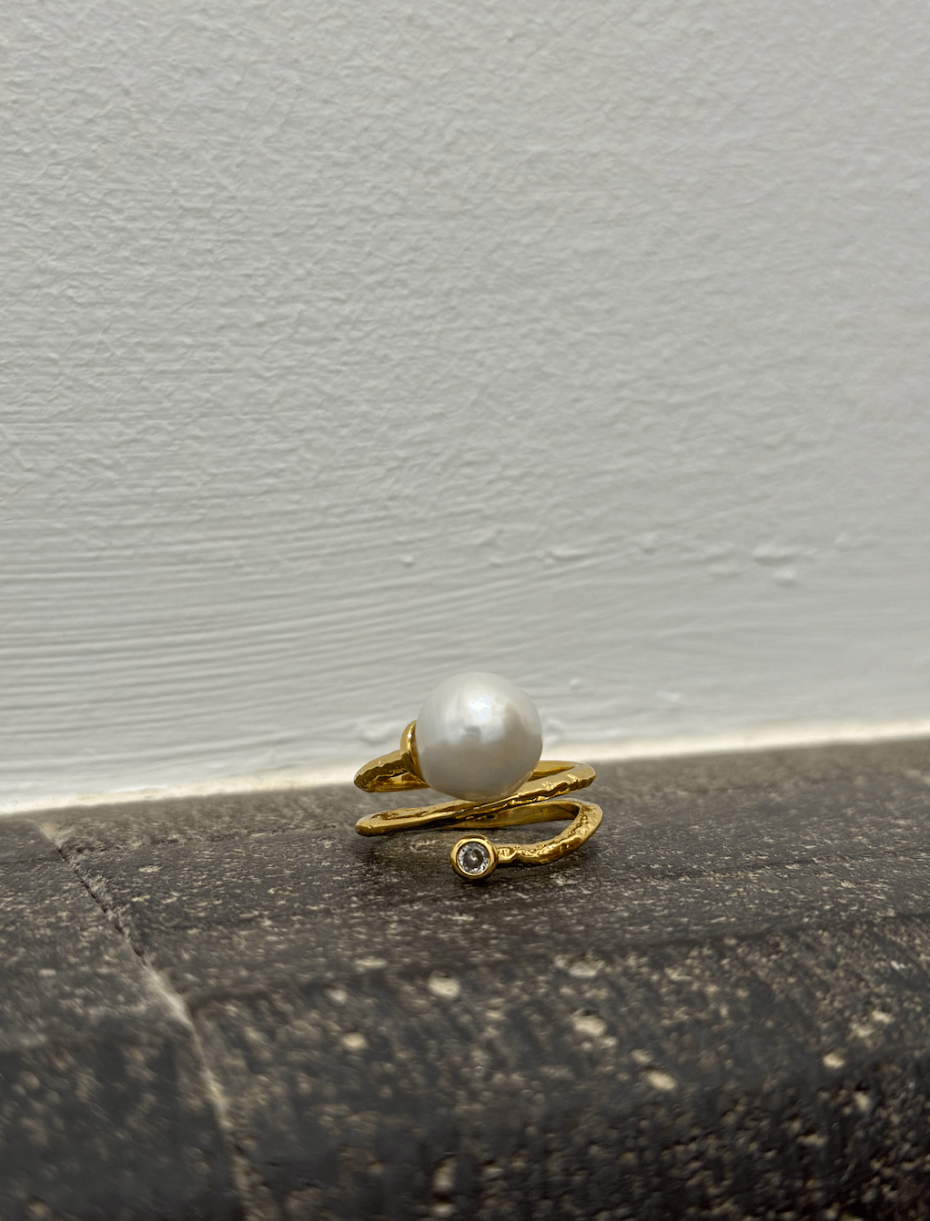 Andcopenhagen Smykker Andcopenhagen - White Pearl Ring