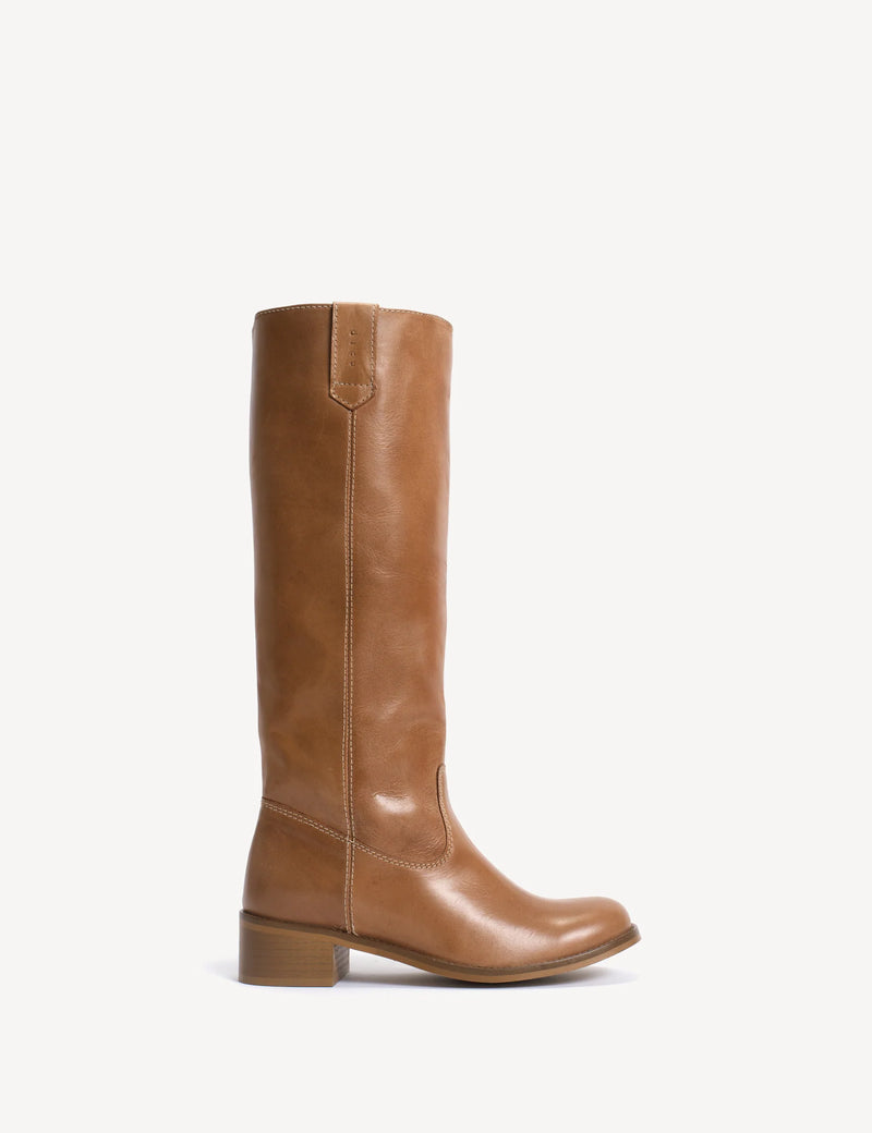 Dico - Læder Støvle - Dark Tan - Ann Gaucho