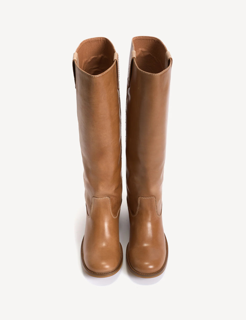 Dico - Læder Støvle - Dark Tan - Ann Gaucho
