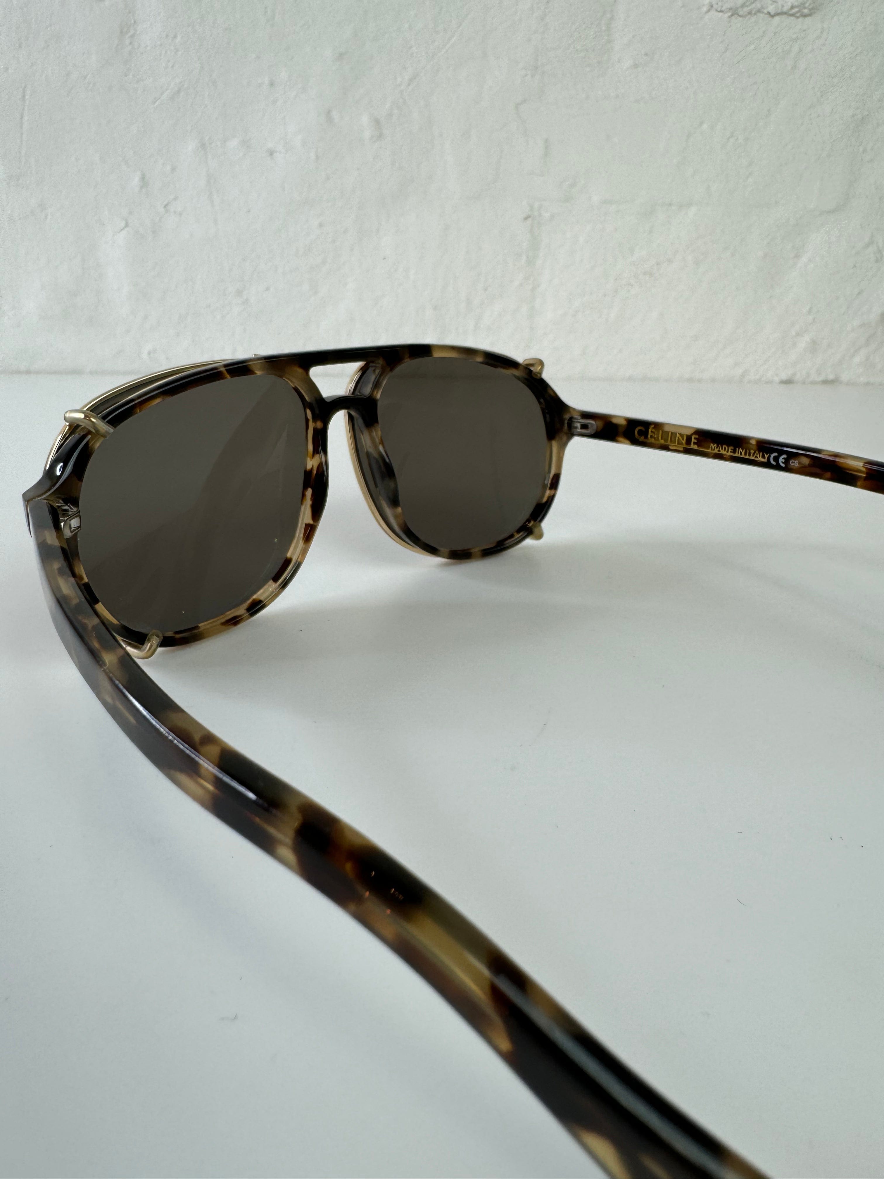 Celine Aviator med aftageligt glas- solbriller - secondhand