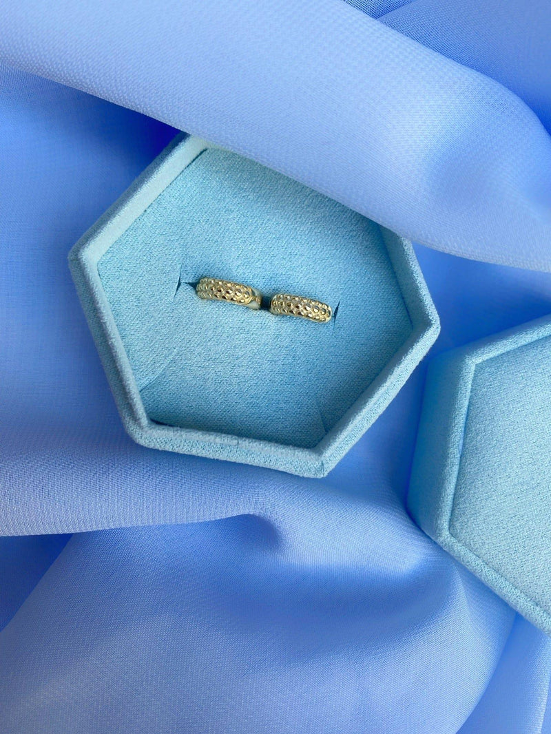 Andcopenhagen Jewelry - Øreringe hoops - 18 karat guldbelagt 925 sterlingsølv - Chunky Dottie