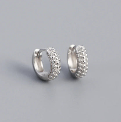 Andcopenhagen sølvøreringe Chunky Dottie hoops - 925 sterling sølv - Andcopenhagen