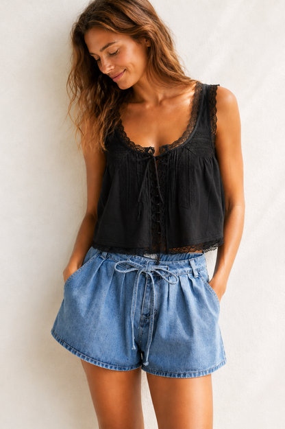 The Collection - Shorts - Blue Denim - Clara