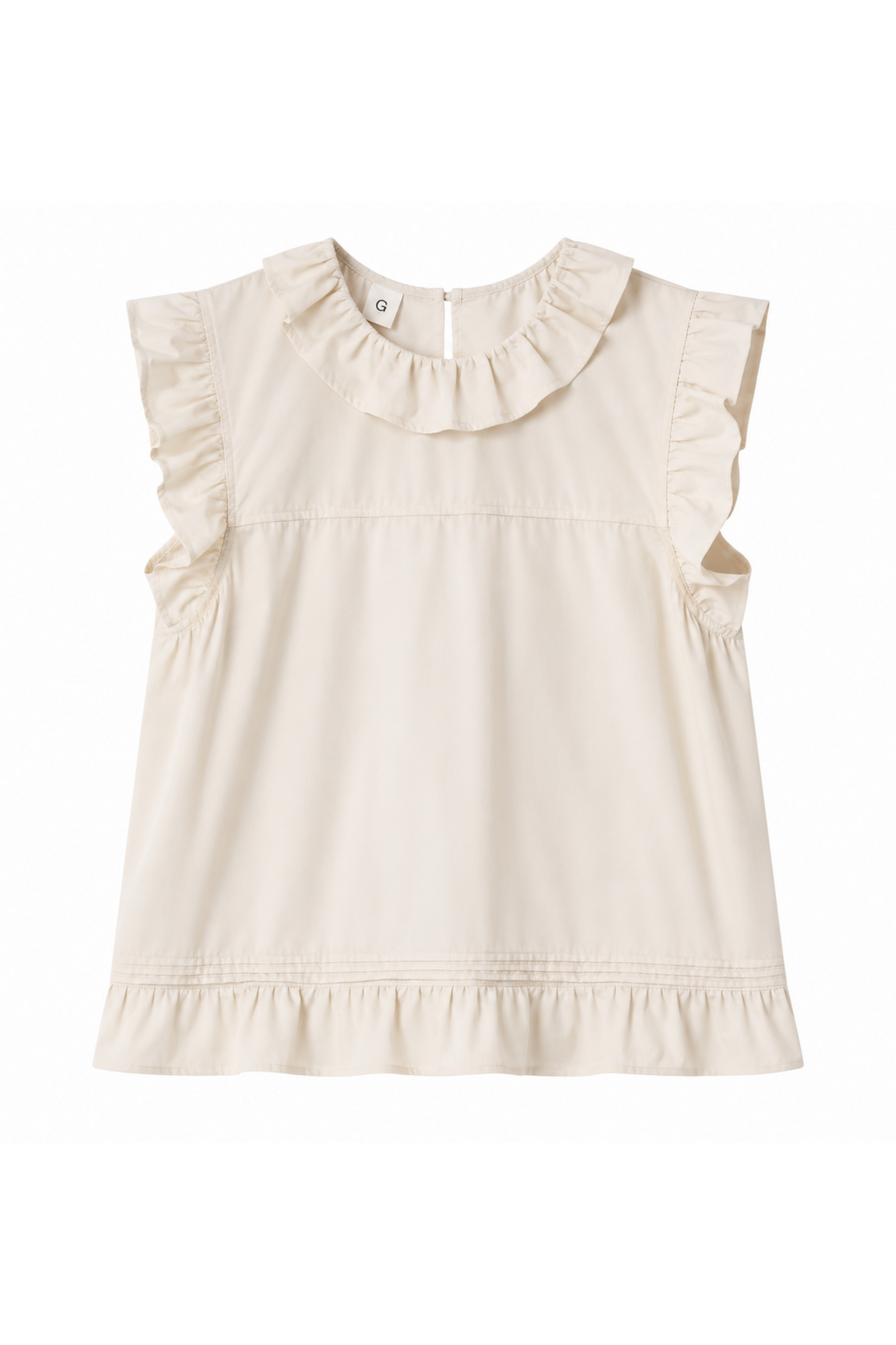 The Garment - Top - Ecru - Darling Scallop