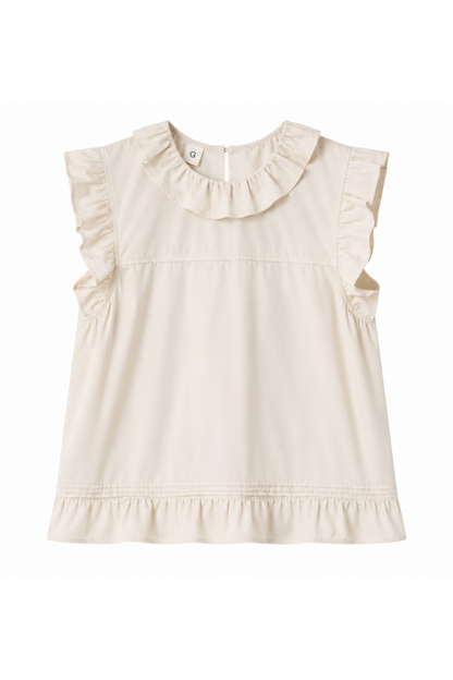 The Garment - Top - Ecru - Darling Scallop