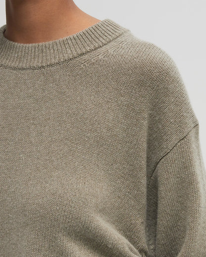 Ganni - Sweater - Dusty Olive - Future oversized Strik