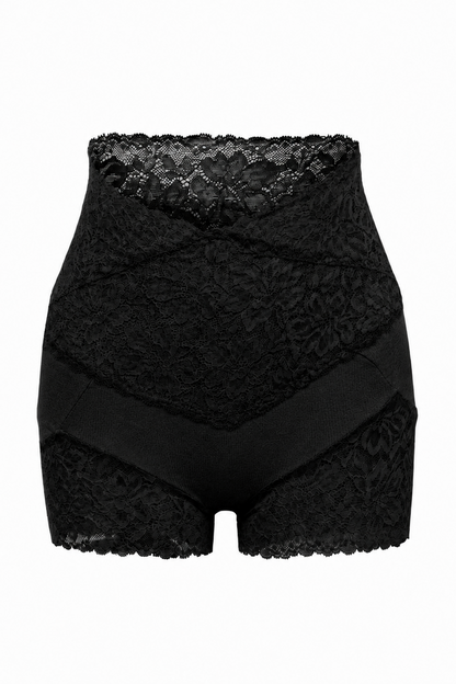 Sort shapewear fra Andcopenhagen Basics, model Fenja, med blonder og høj talje.