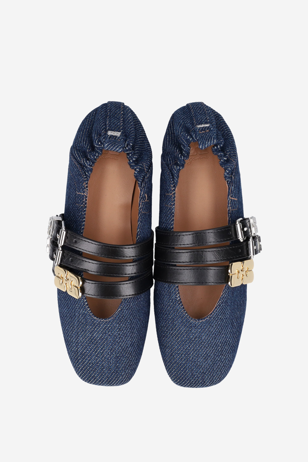 Ganni - Sko - Denim Fridge - Sue Triple Ballerina