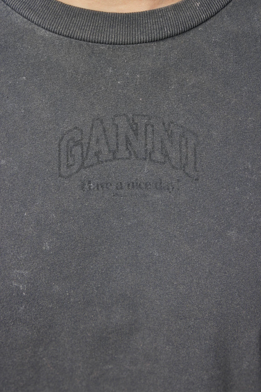 mørkegrå trøje fra GANNI