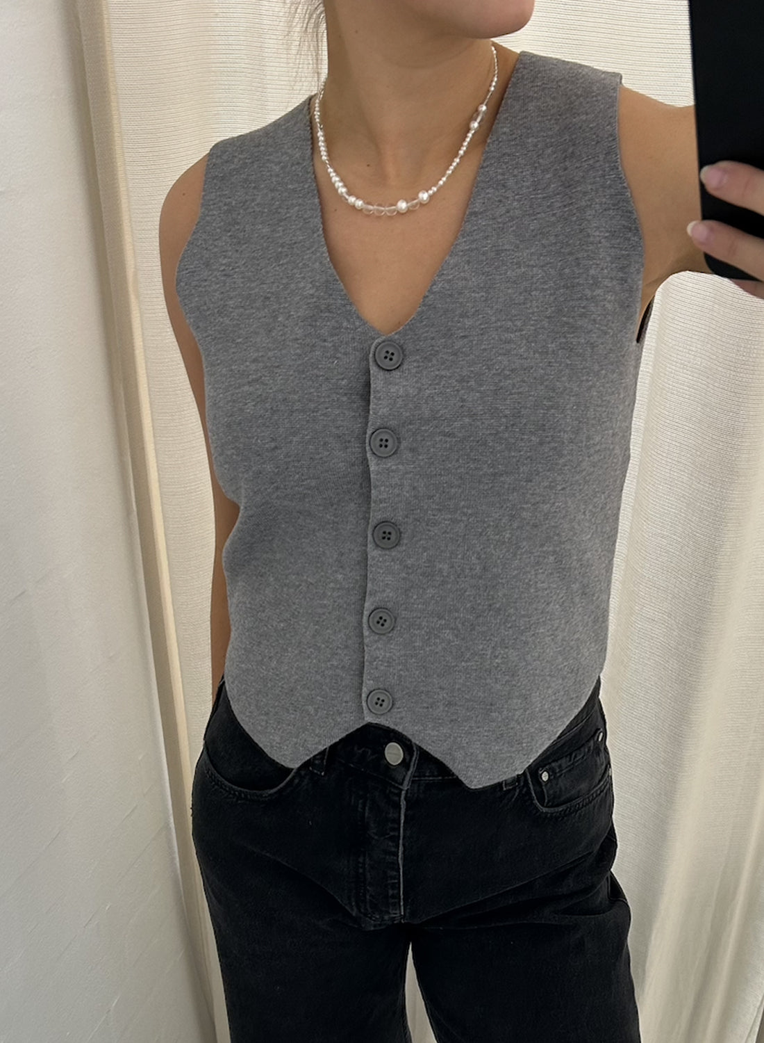The Collection Vest Grey