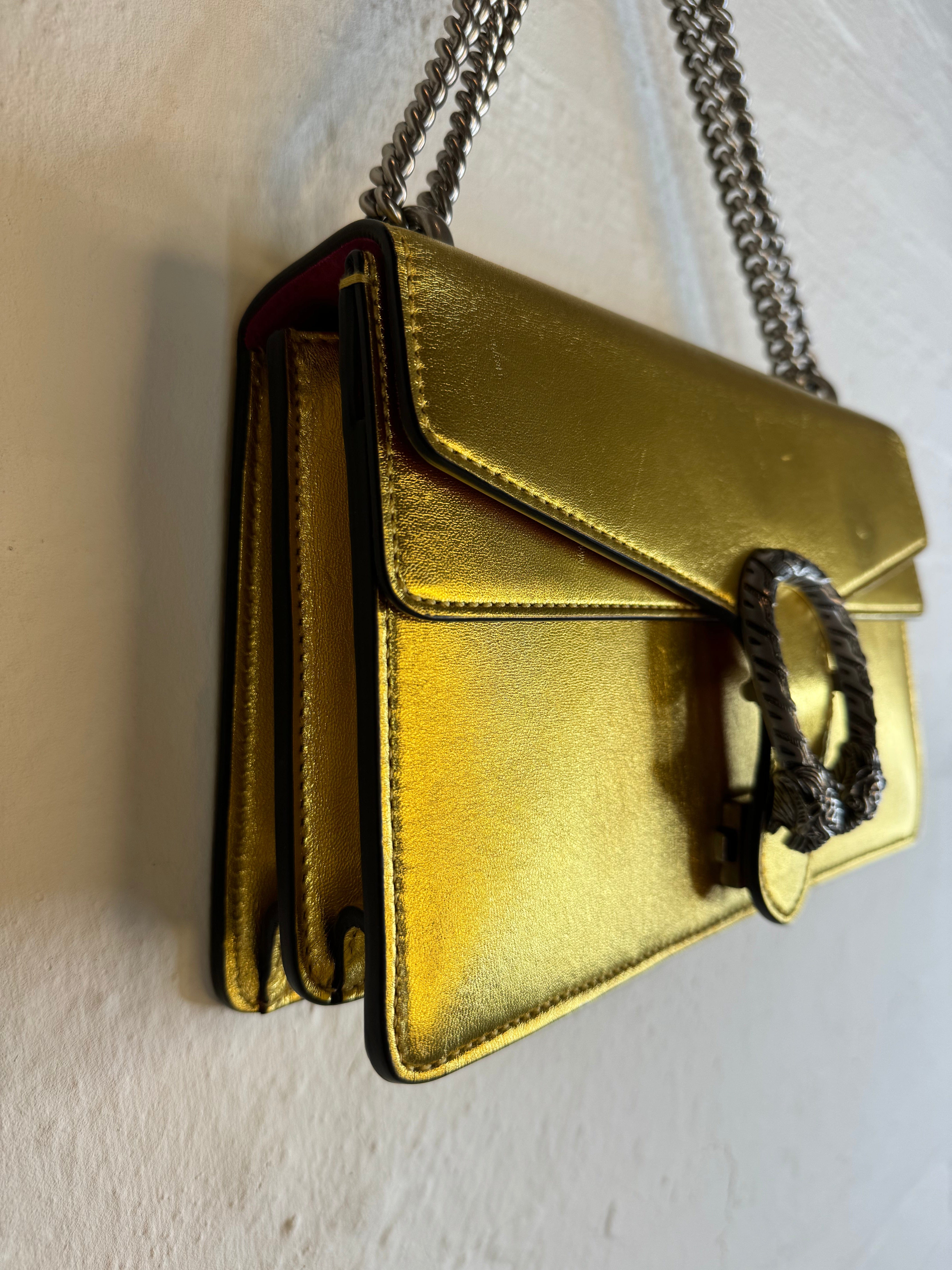 Gucci - Dionysus gold taske - Secondhand