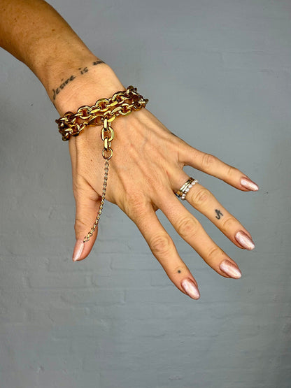 Andcopenhagen Jewelry - Halskæde - 18 karat guldbelagt rustfri stål- Bred Chunky Chain Maya