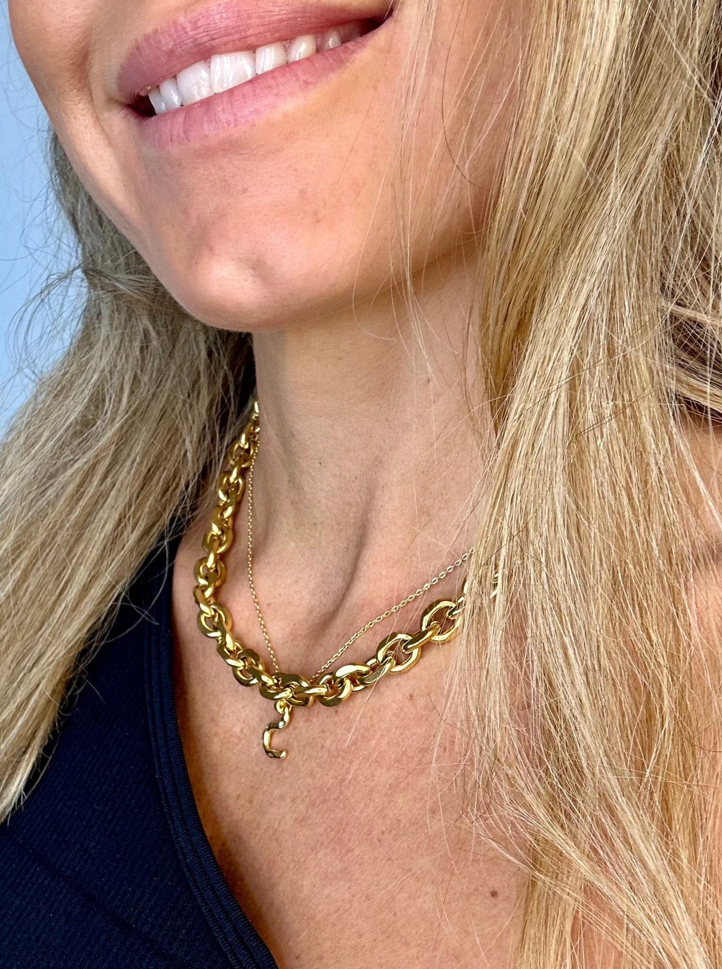 Andcopenhagen Jewelry - Halskæde - 18 karat guldbelagt rustfri stål- Bred Chunky Chain Maya