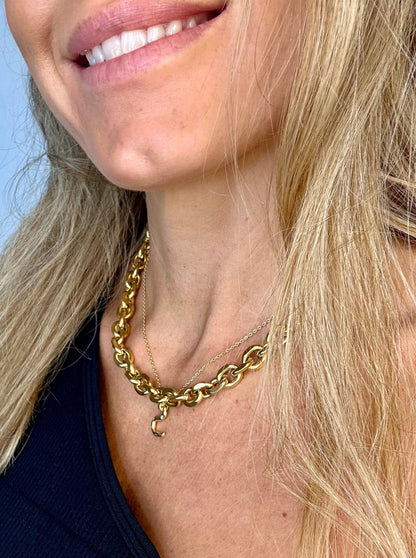 Andcopenhagen Jewelry - Halskæde - 18 karat guldbelagt rustfri stål- Bred Chunky Chain Maya