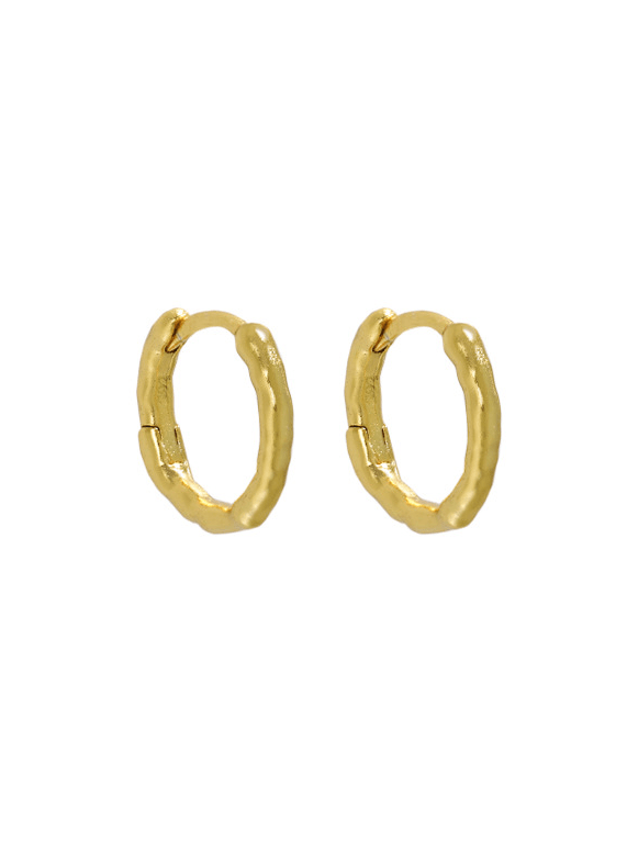 Andcopenhagen Jewelry - Øreringe hoops - 18 karat guldbelagt 925 sterlingsølv - Nia small