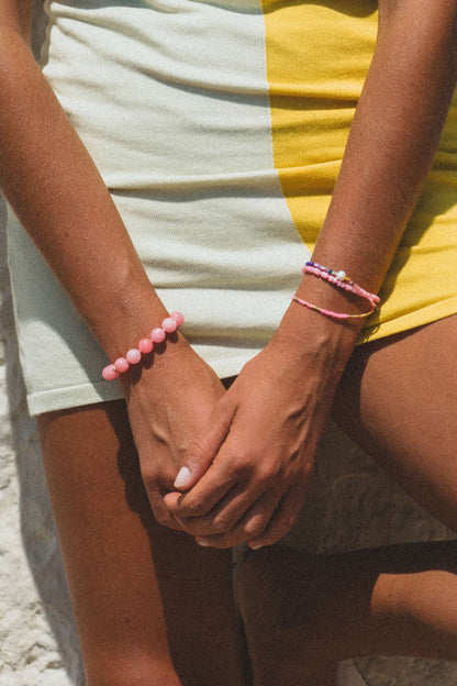 Anni Lu - Armbånd - Pink - Ball bracelet bubblegum