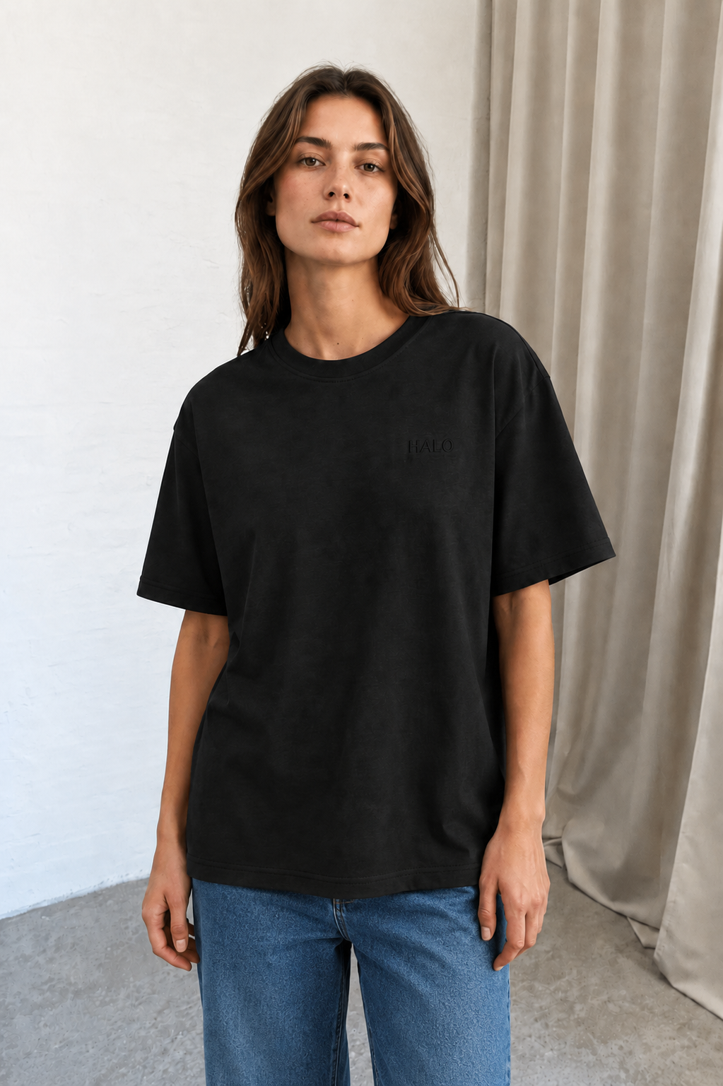 Halo - T-shirt - Black - Logo 234168