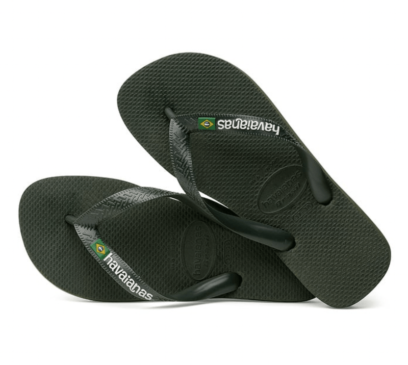 HAVAIANAS Sko HAVAIANAS - Brasil Logo Olive Green   - Klipklapper