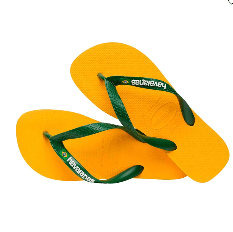 HAVAIANAS - Brasil Logo pop yellow  - Klipklapper sss