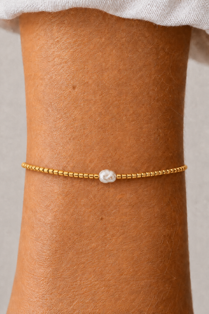 Andcopenhagen Jewelry - Perlearmbånd - Guld - Holly Simple