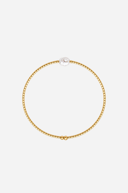 Andcopenhagen Jewelry - Perlearmbånd - Guld - Holly Simple