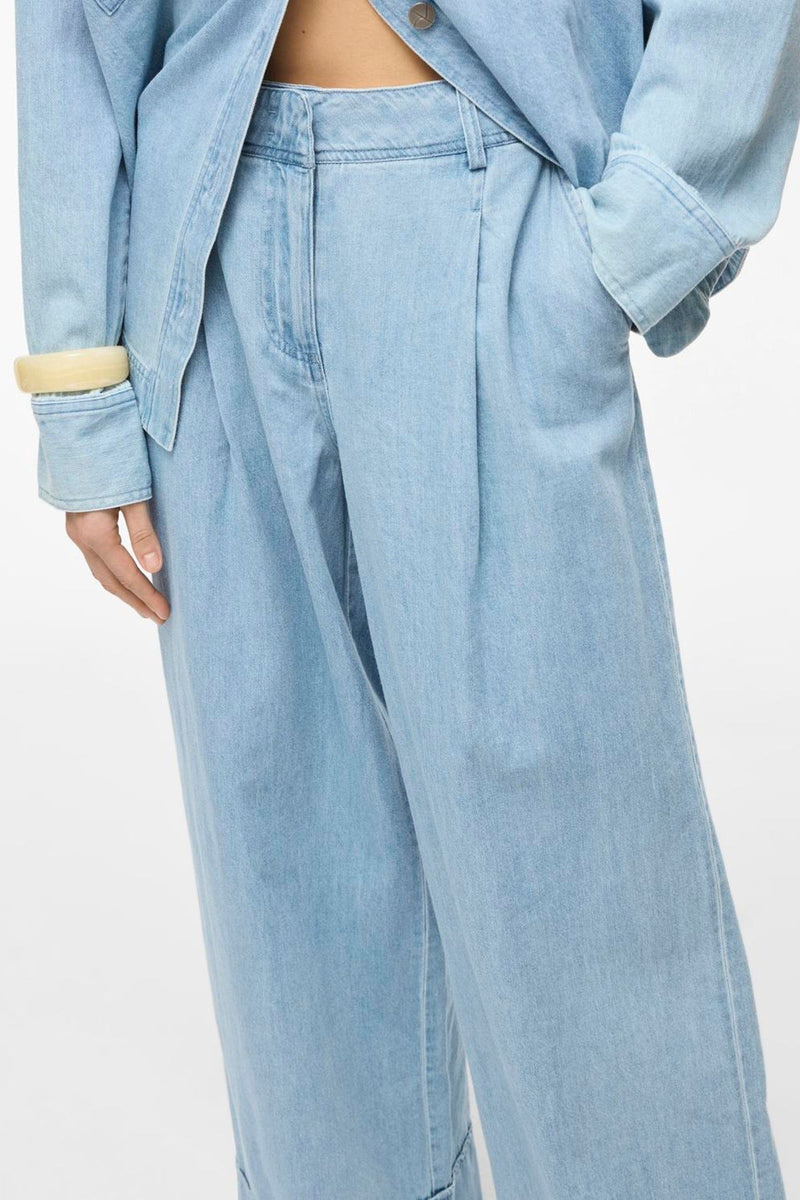 Rouge Edit - Bukser - Light Blue Denim - Francie