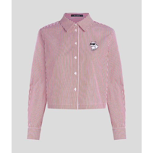 Karl Lagerfeld - Skjorte - Sage White stripes - Choupette Cropped