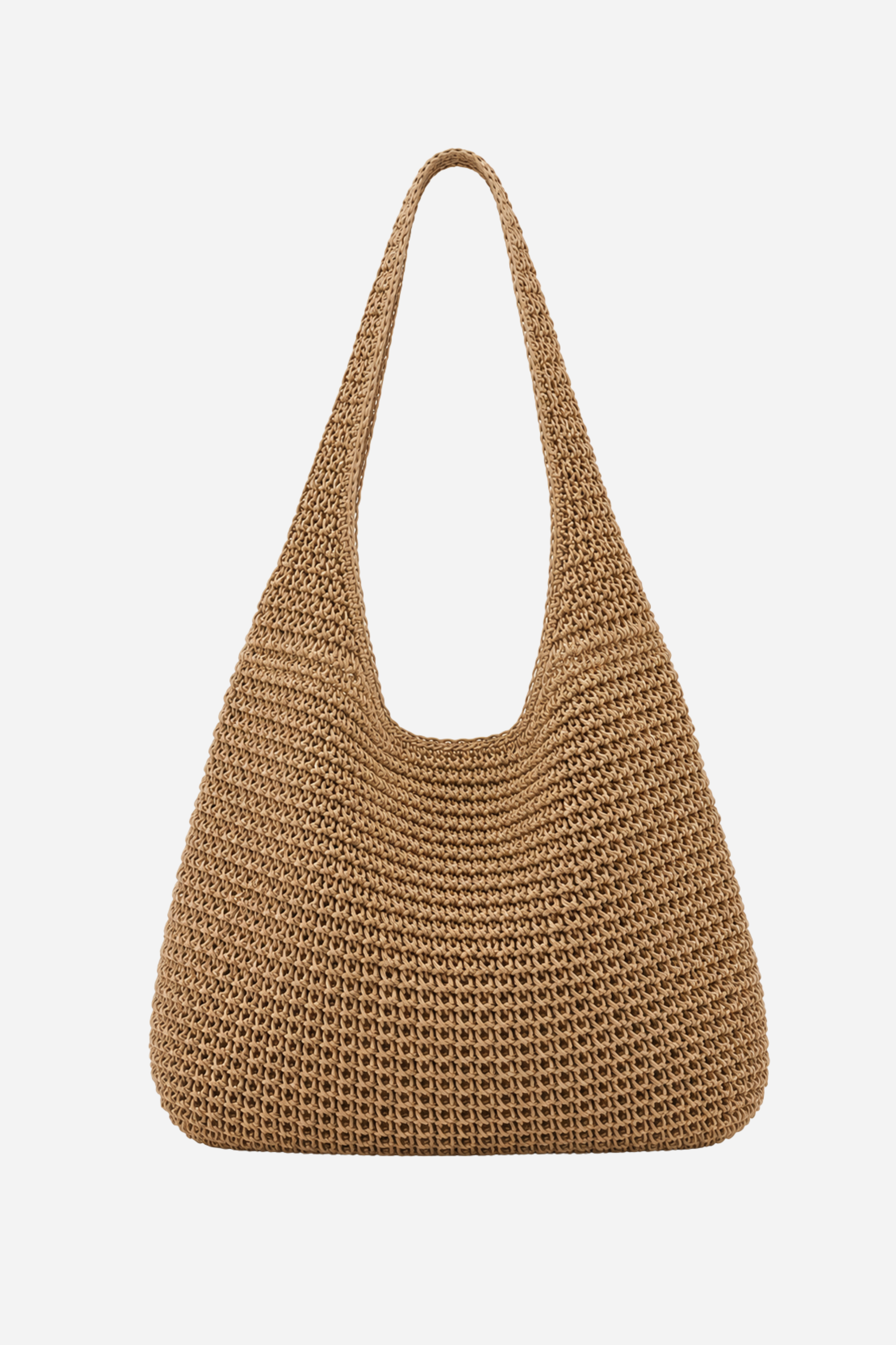 Andcopenhagen Basics - Hæklet stråtaske - Khaki - Jessie