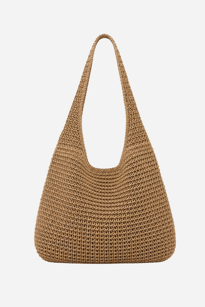 Andcopenhagen Basics - Hæklet stråtaske - Khaki - Jessie