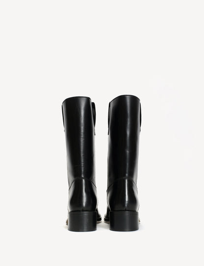 Dico - Skind Støvle - Black - Julia Gaucho (Bemærk preorder)