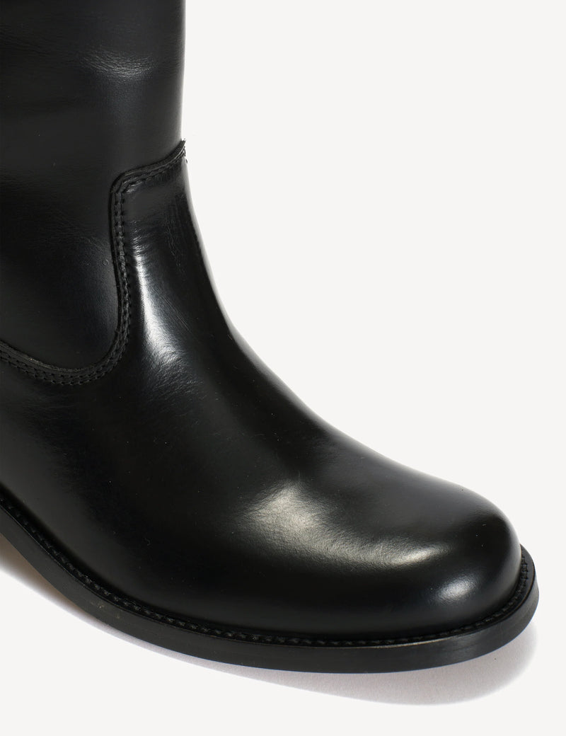 Dico - Skind Støvle - Black - Julia Gaucho (Bemærk preorder)