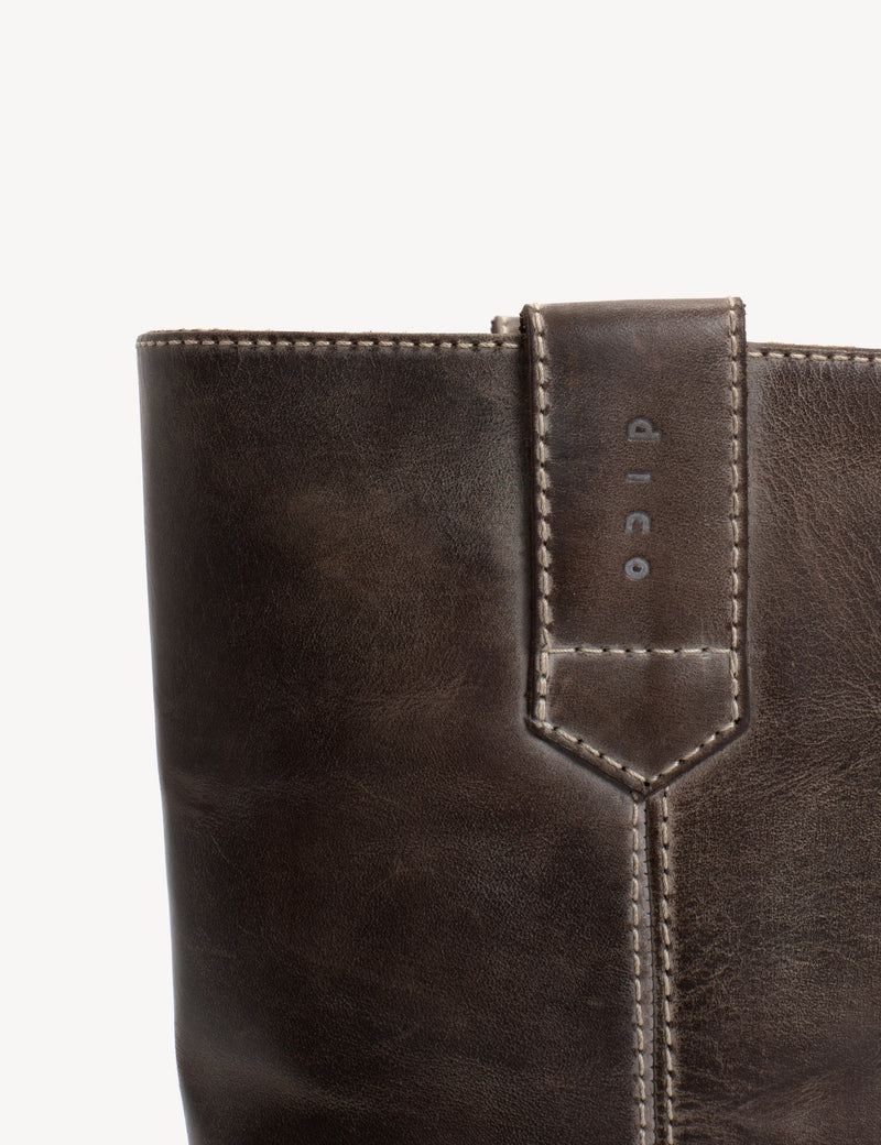 Dico - Skind Støvle - Dark Brown - Julia Gaucho