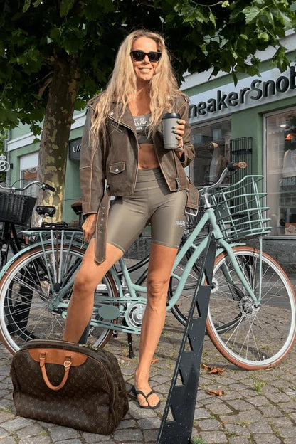 MY ESSENTIAL WARDROPE læderjakke Læderjakke - Brown - MWGilo - MY ESSENTIAL WARDROPE