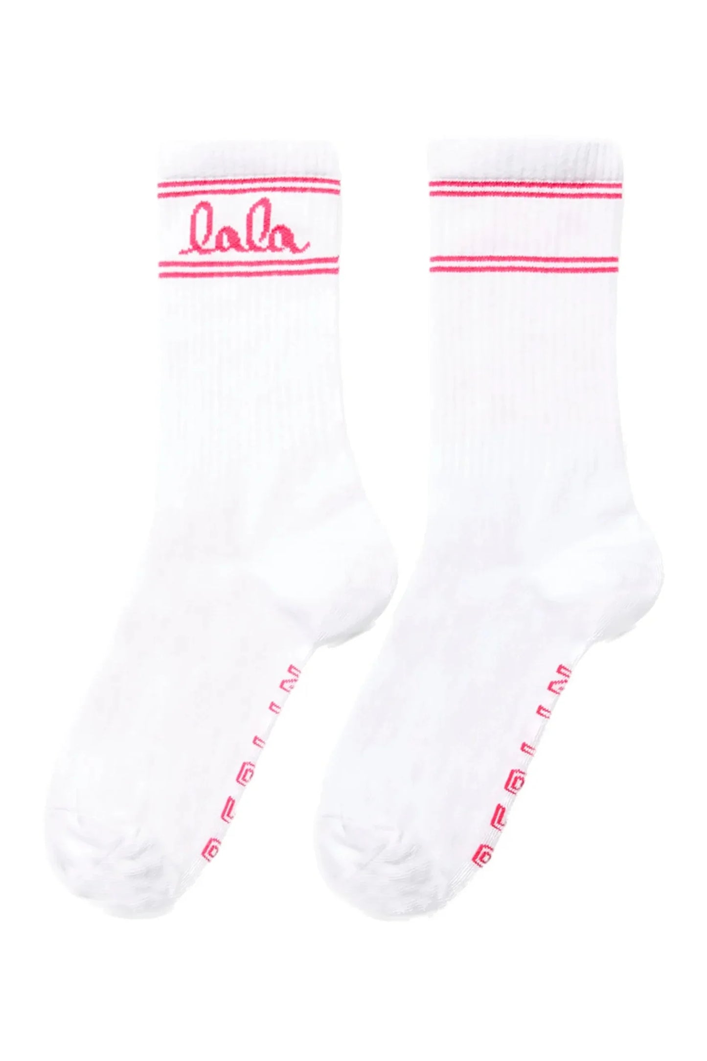 LALA BERLIN - Strømper - Pink/White - Sam Cotton Blend sss